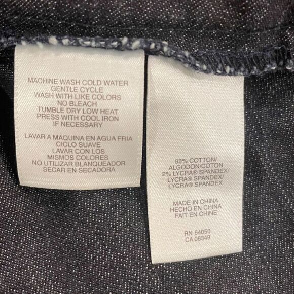 𝅺JONES NEW YORK SIGNATURE STRETCH SHORTS DARK DENIM SIZE 8 - Picture 4 of 6